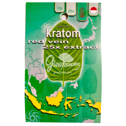 INCIENSO Kratom Indonesia Vena Roja 25x extracto. 2gr