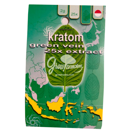 Kratom Indonesia Green Vein 25x Extract. 2gr